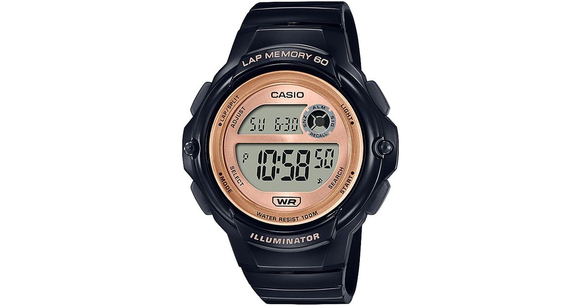 GShock Digital Black Resin Strap Watch 41mm Lyst