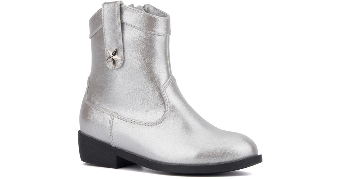 Olivia Miller Toddler Electric Energy Western Boots in Gray | Lyst