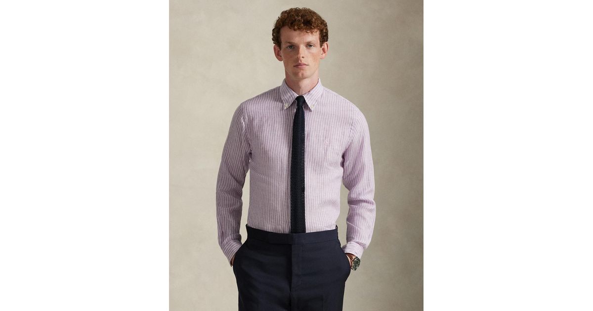 Polo Ralph Lauren Classic Fit Linen Shirt for Men | Lyst