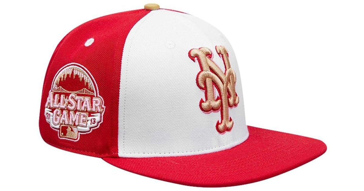 Pro Standard White, Red New York Mets Strawberry Ice Cream Drip