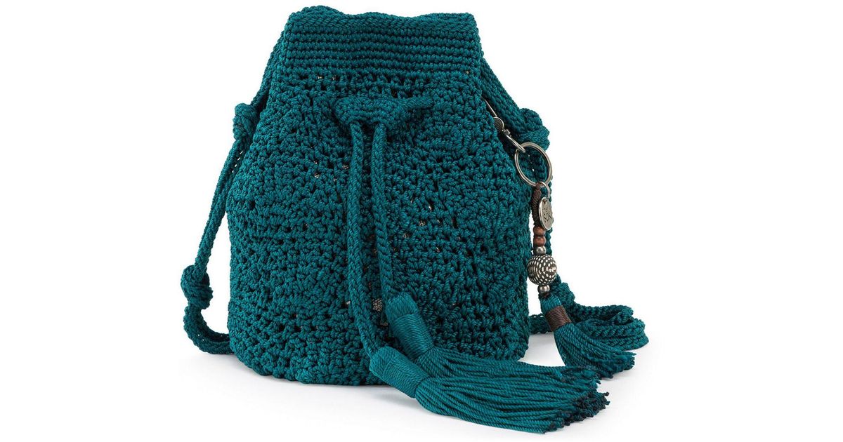 Sayulita Crochet Drawstring Bucket 2024 www.alhudapk