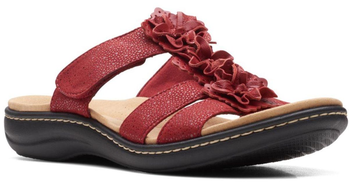Clarks Synthetic Collection Laurieann Judi Sandals in Red Lyst