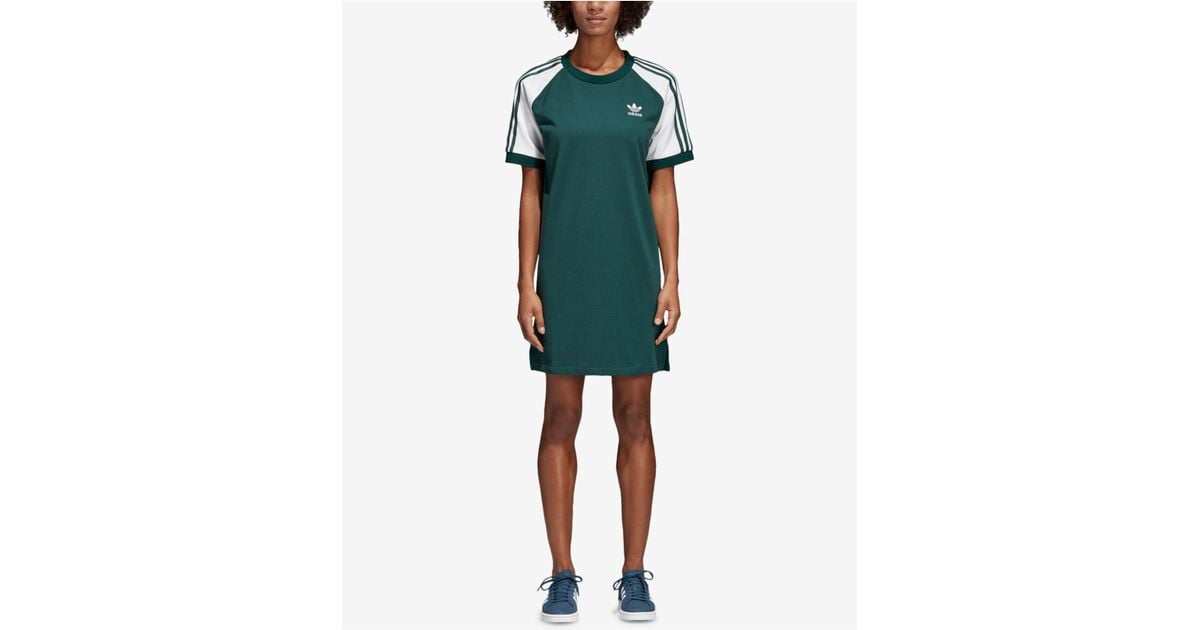 green adidas t shirt dress
