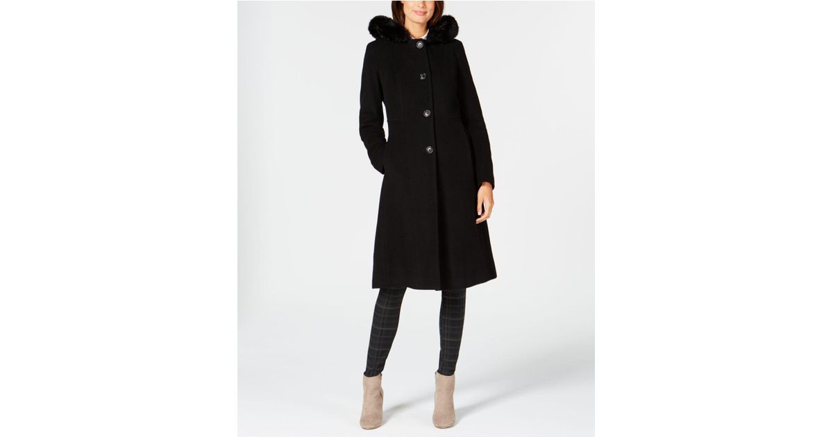 anne klein maxi coat