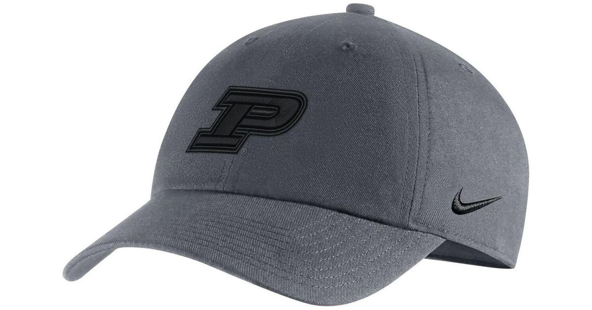 Nike Cotton Gray Purdue Boilermakers Heritage86 Performance Adjustable Hat for Men Lyst