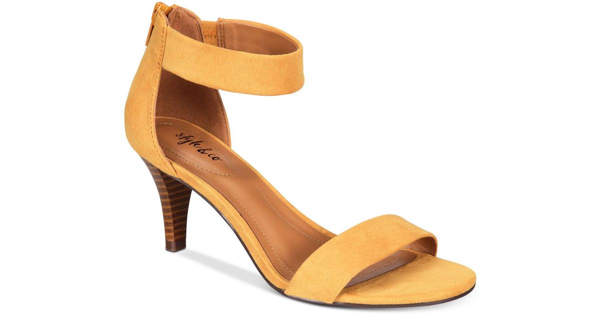 macys yellow sandals