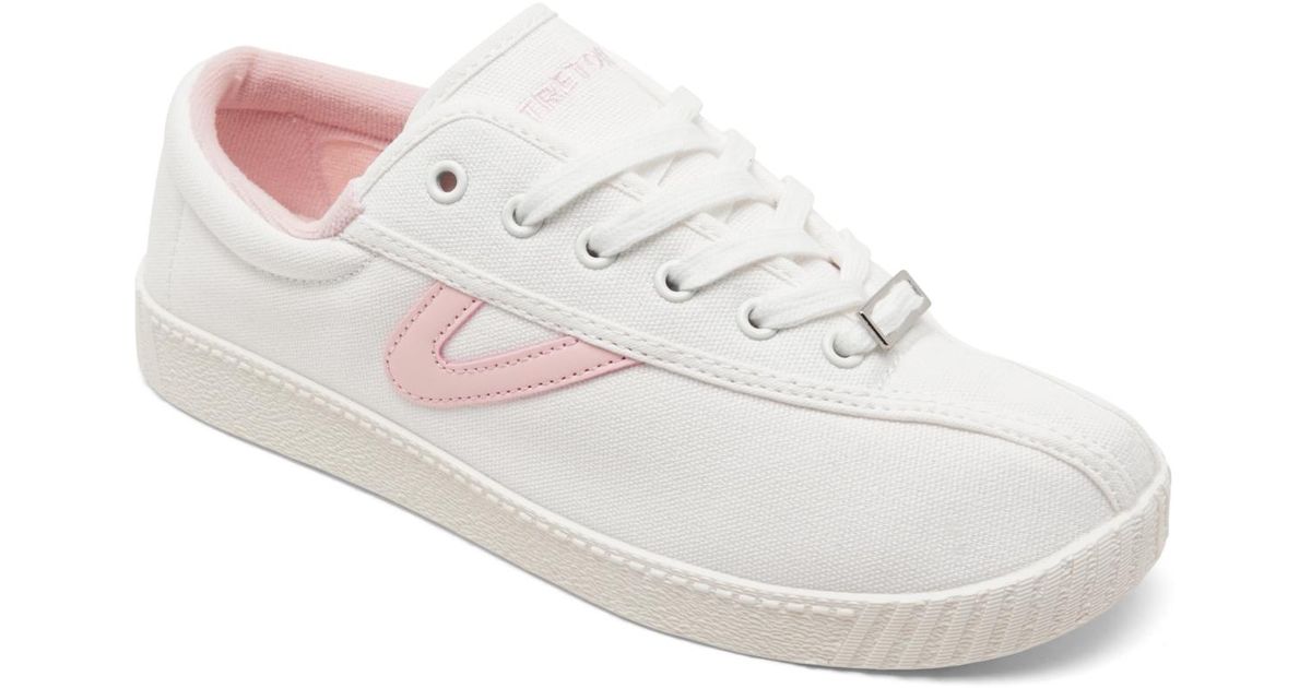 Tretorn Nylite Canvas Casual Sneakers From Finish Line in White | Lyst