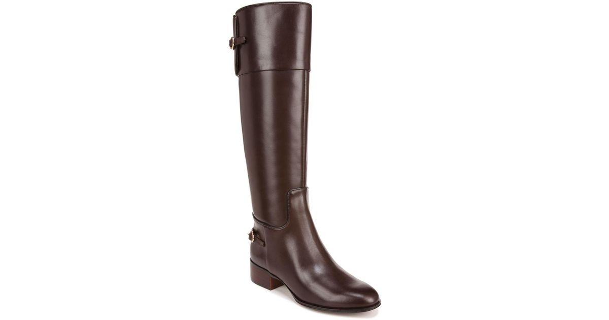 Franco Sarto Jazrin Wide Calf Riding Boots in Brown | Lyst