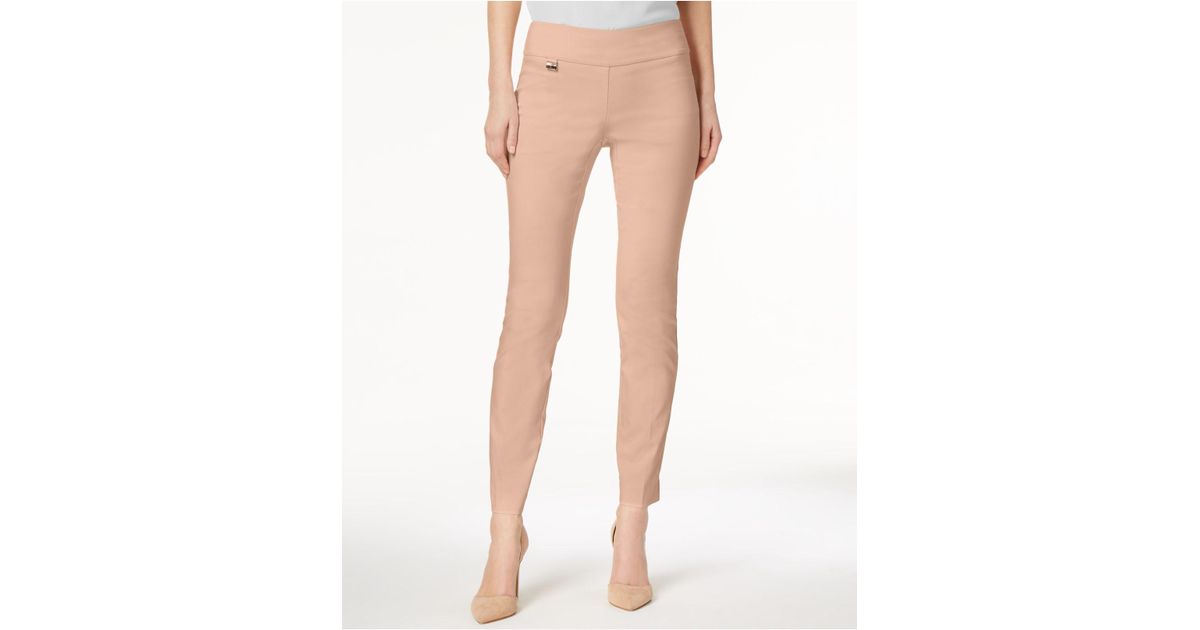alfani skinny leg tummy control pants