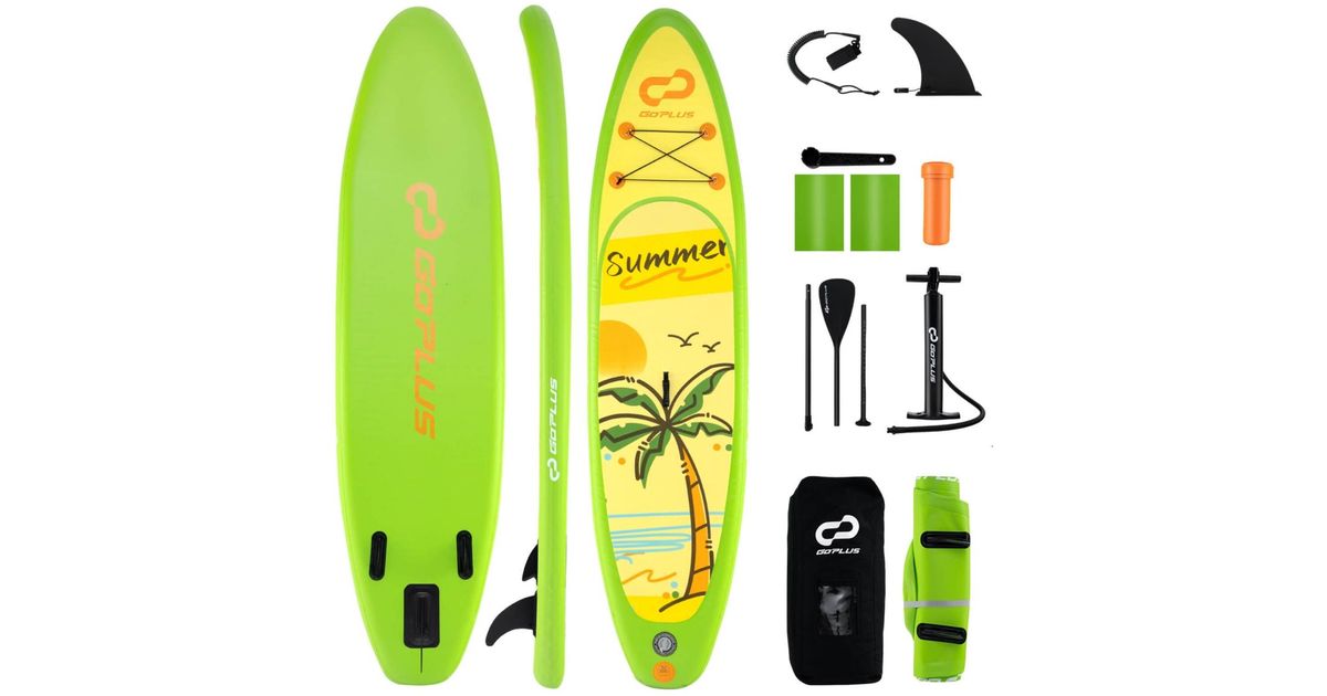 COSTWAY Small Inflatable Sup Board in Yellow | Lyst