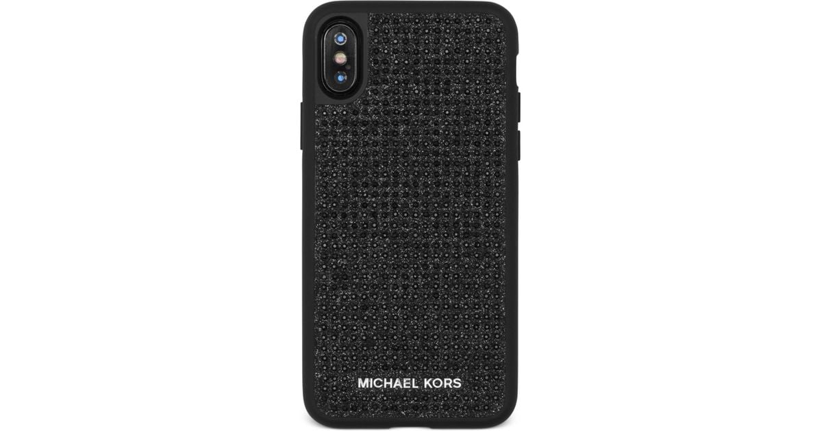 Michael Kors Michael Studded Iphone X Case in Black - Lyst