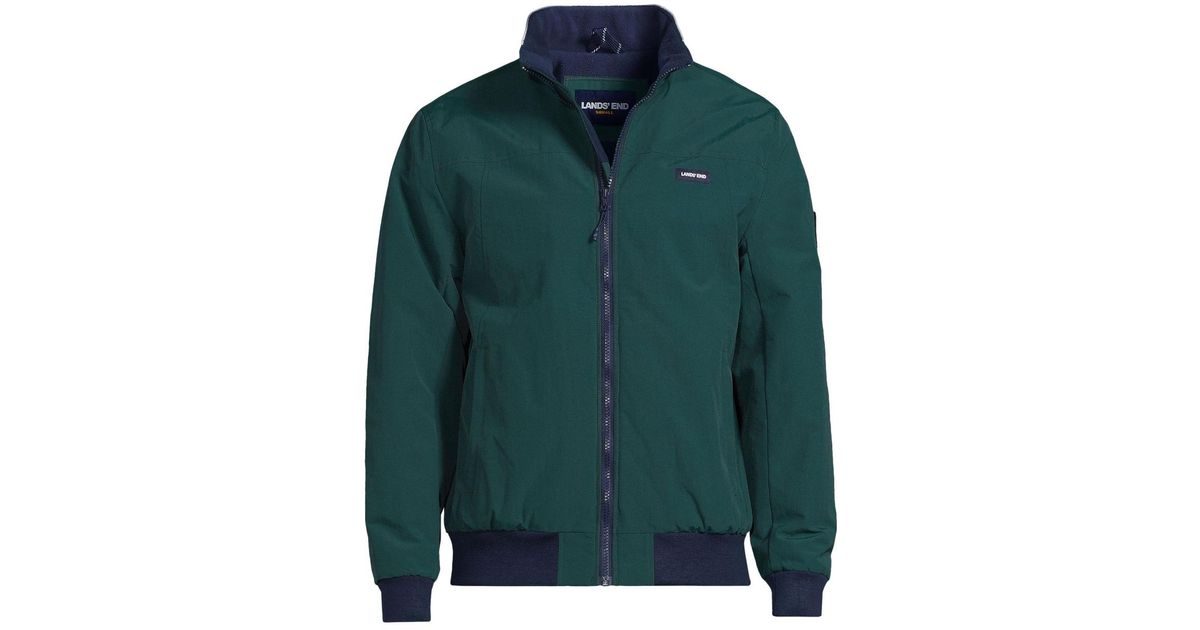 Lands' End Classic Squall Waterproof Insulated Winter Jacket in Green