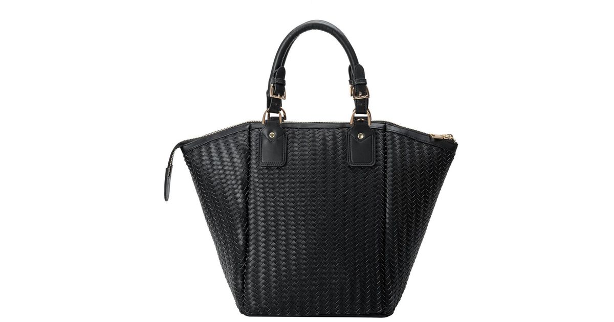 Melie Bianco Valerie Top Handle Bag in Black | Lyst