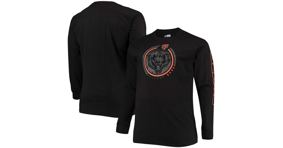 Men's Fanatics Branded White Chicago Bears Long Sleeve T-Shirt