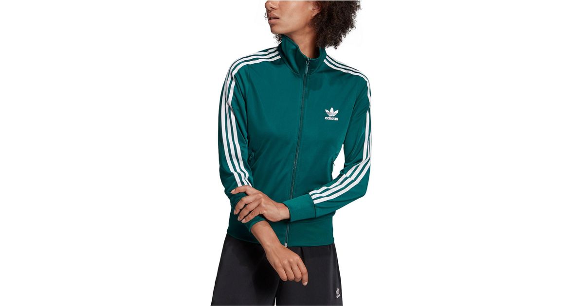 adidas Firebird Track Jacket in Green | Lyst