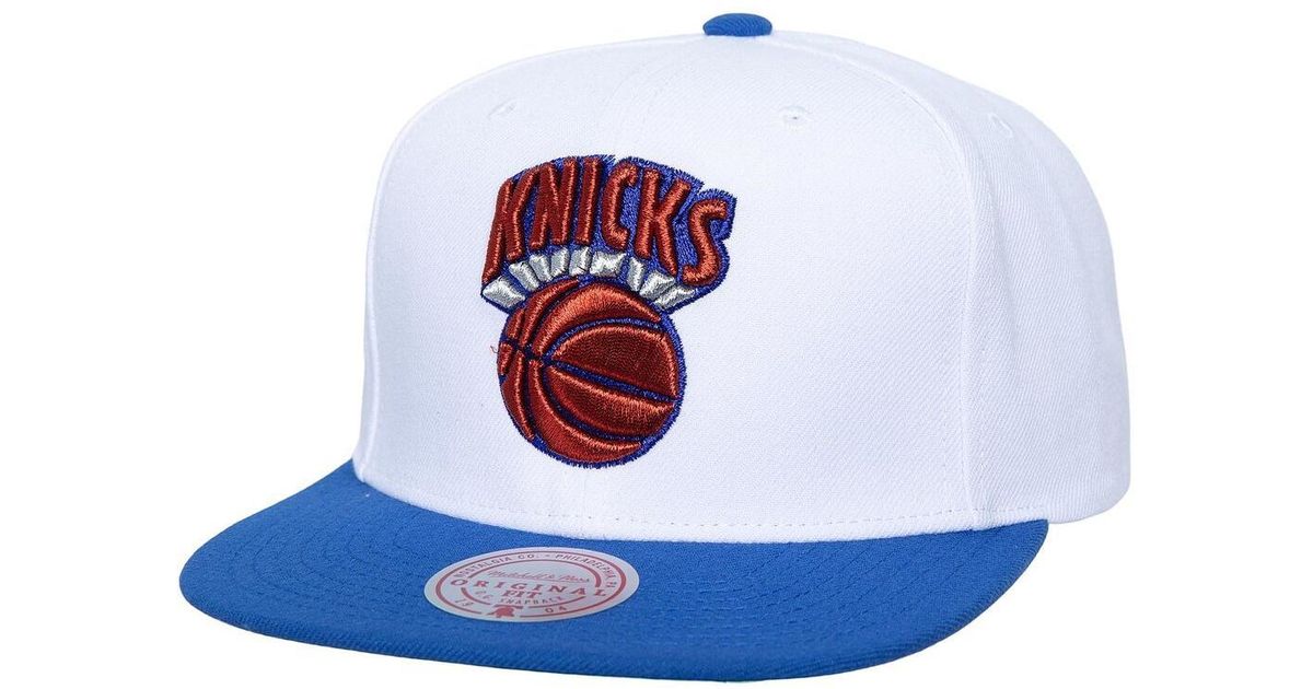 Casquette Snapback Mitchell & Ness New York Knicks - Bleu, Réglable, Occasion