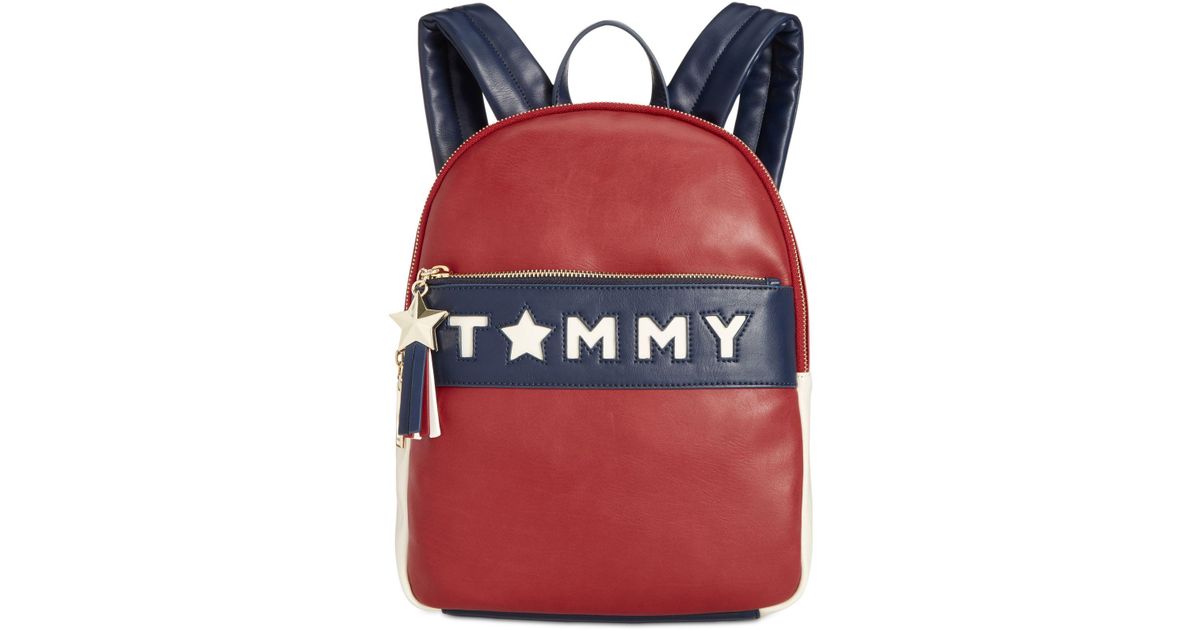 tommy hilfiger logo backpack