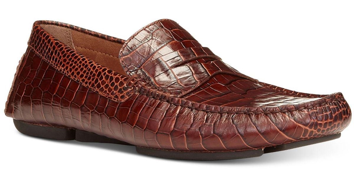 donald j pliner crocodile loafers