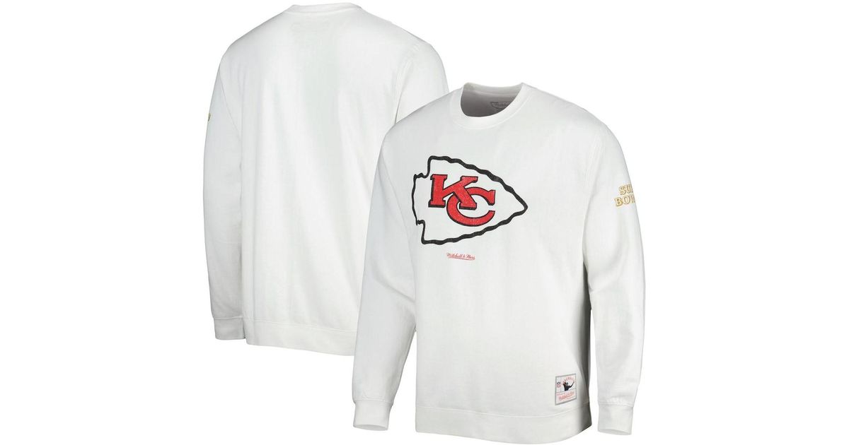 Mitchell & Ness White Kansas City Chiefs Vip Rings Crew Sweatshirt for Men Lyst