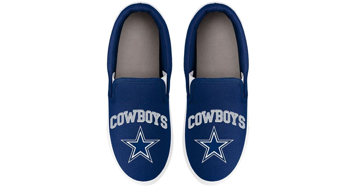 FOCO Dallas Cowboys Big Logo Slip-on Blue Sneakers | Lyst