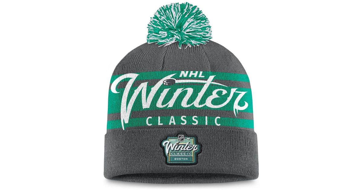 Fanatics Branded Heather Gray 2023 Nhl Winter Classic Cuffed Knit Hat