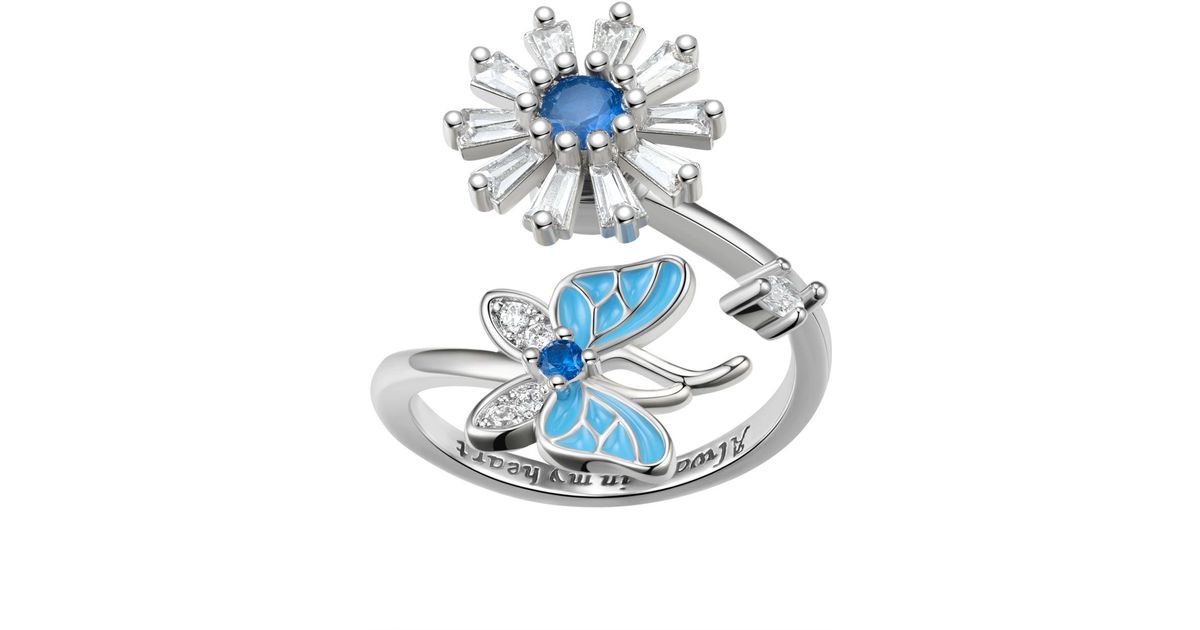 925 Sterling Silver Ring Energy Ring Spinner Ring Meditation Ring Flower  Spinner — Discovered