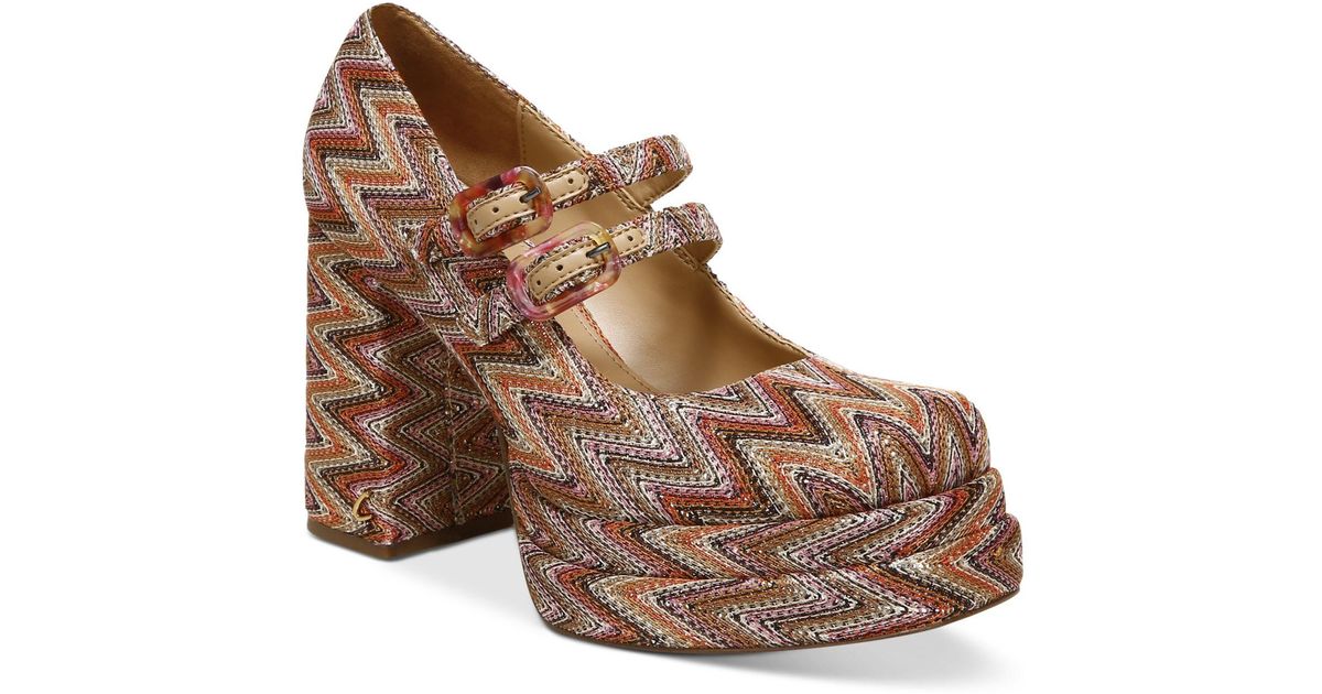 Circus by Sam Edelman Pepper Double-platform Mary Jane Pumps in Brown | Lyst