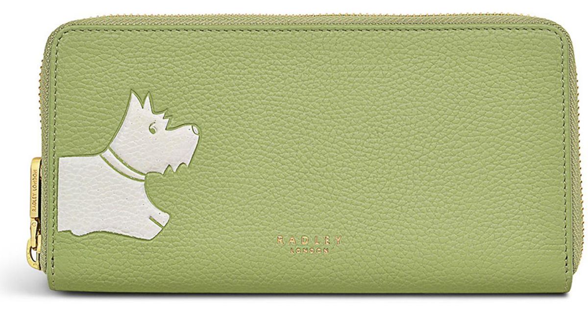 Radley Radley Stamp Mini Zip Around Wallet in Green Lyst