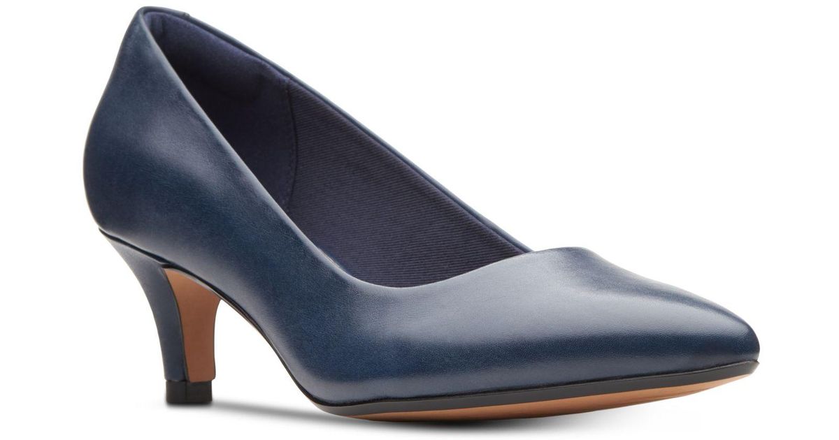 clarks pure leather pumps
