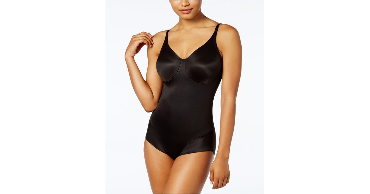 Miraclesuit Extra Firm Control Molded Cup Comfort Leg Body Shaper 2802 in  Black