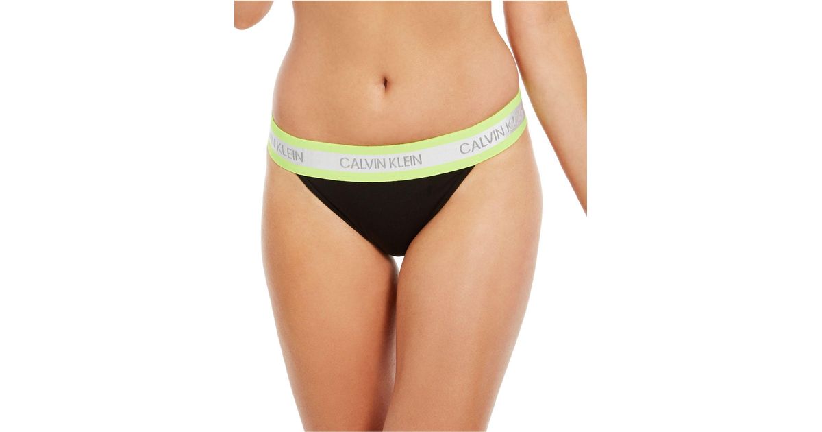 neon high cut bikini