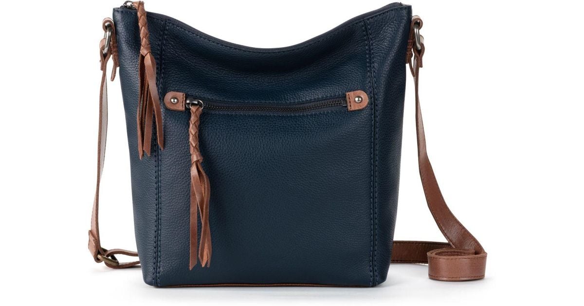 The Sak Ashland Leather Crossbody Bag in Indigo (Blue) Lyst