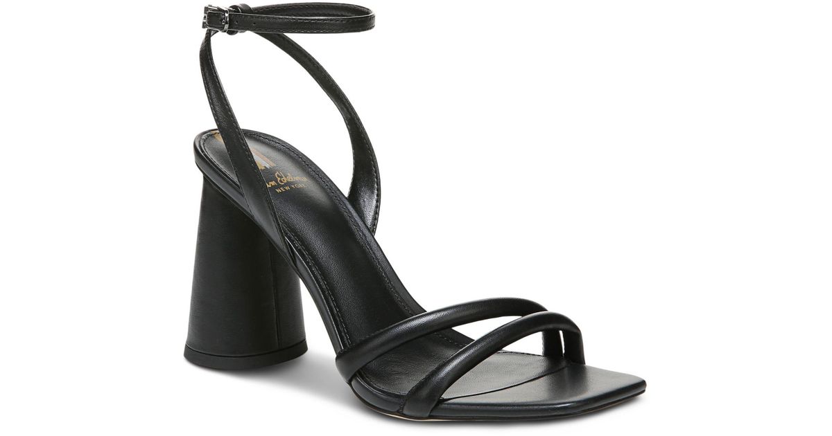Sam Edelman Leather Kia Strappy Dress Sandals in Black Leather (Black) - Lyst