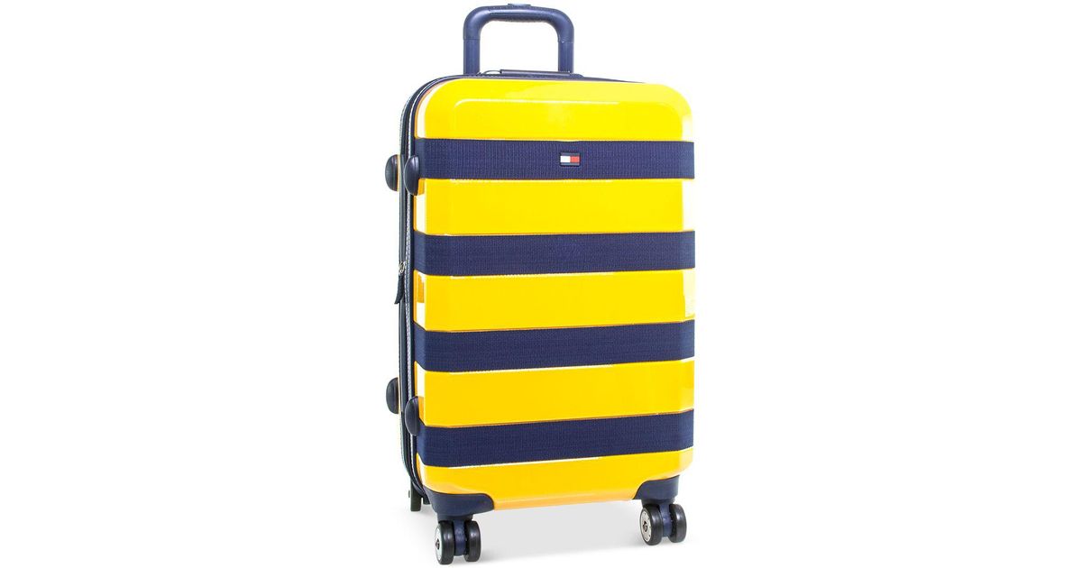 tommy hilfiger yellow suitcase
