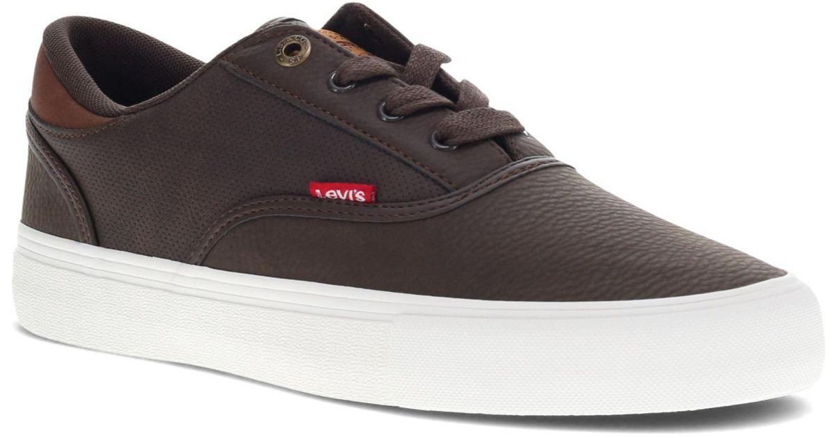 Levi's Ethan Perforated Stacked Sneakers in Brown for Men Lyst