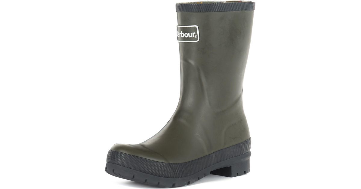 barbour men's rain boots