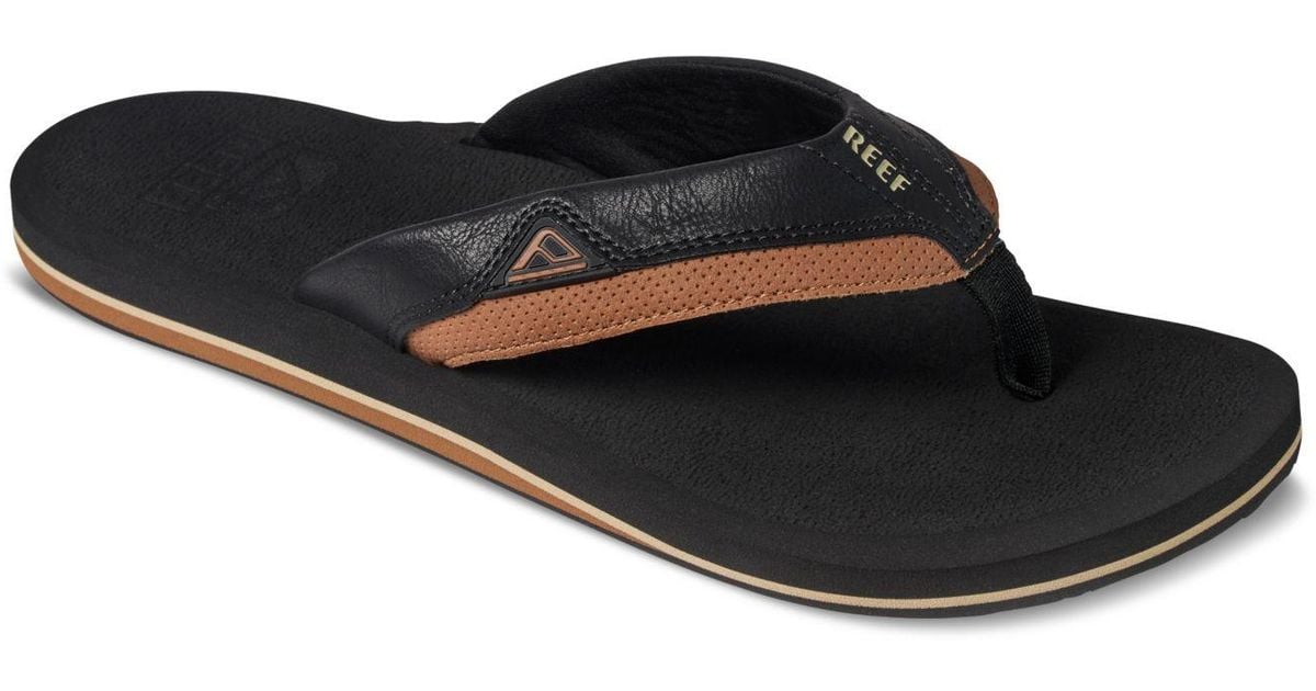 Reef Rubber Cushion Dawn Flipflop Sandal in Black/Tan (Black) for Men Lyst Canada