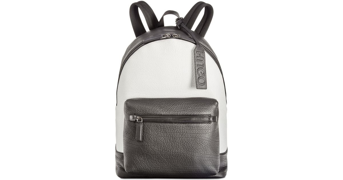 hugo boss victorian leather backpack