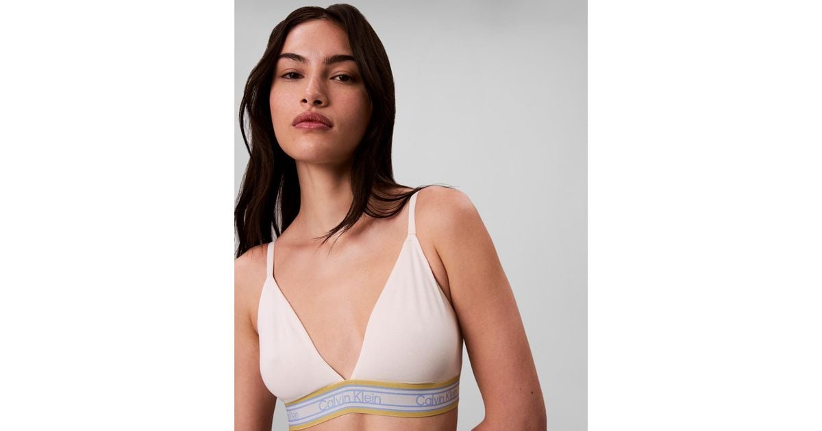 Calvin Klein Icon Cotton Modal Lightl in White | Lyst