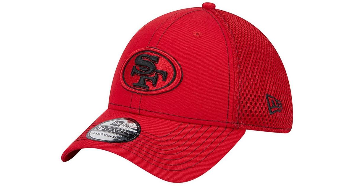 KTZ Scarlet San Francisco 49ers Team Neo Pop 39thirty Flex Hat in Red