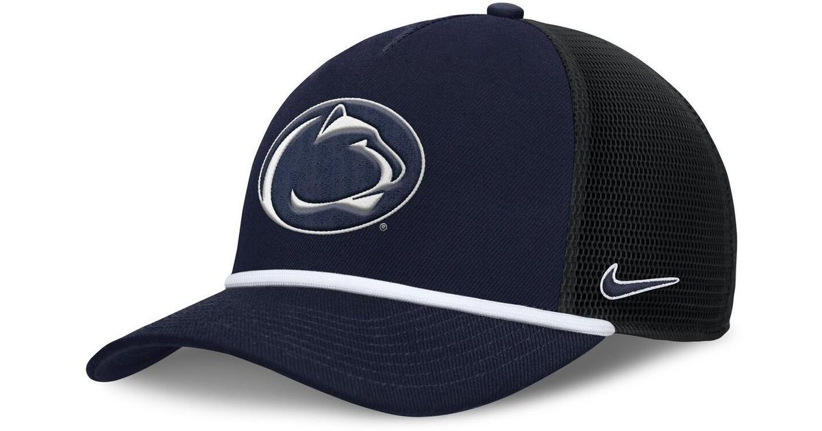 Nike Penn State Nittany Lions Rise Primetime Trucker Adjustable Hat In 