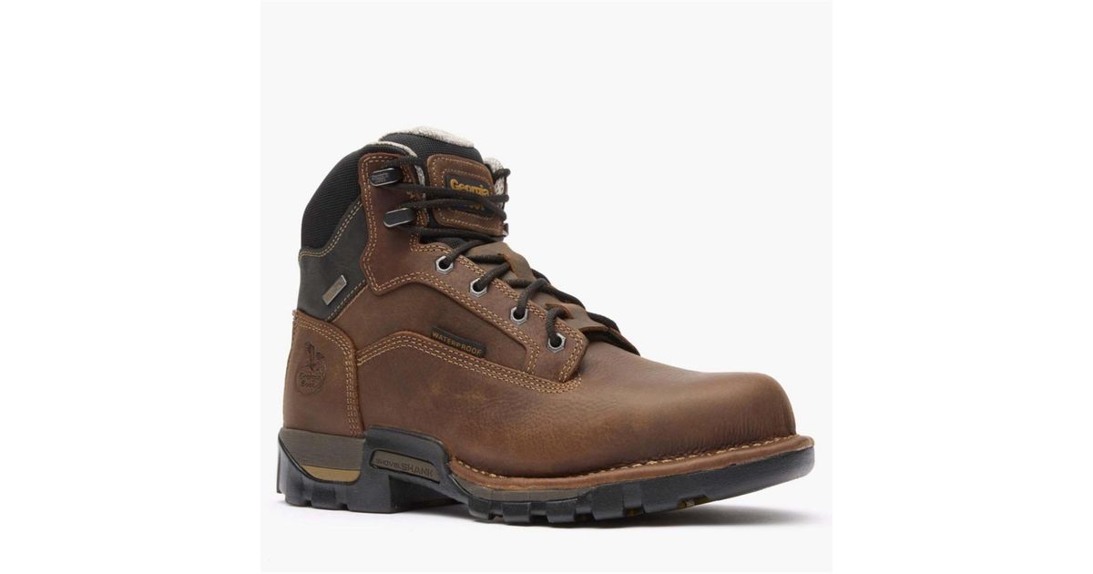One Review Georgia Boot Eagle O 8-SS Brown Work Boots