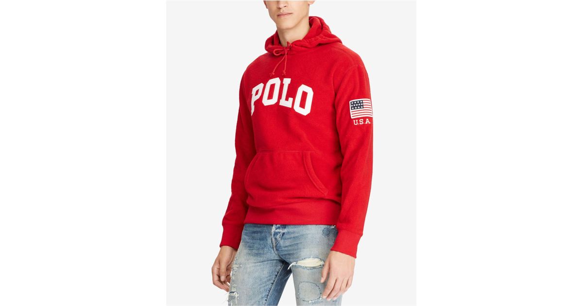 polo ralph lauren red sweatshirt
