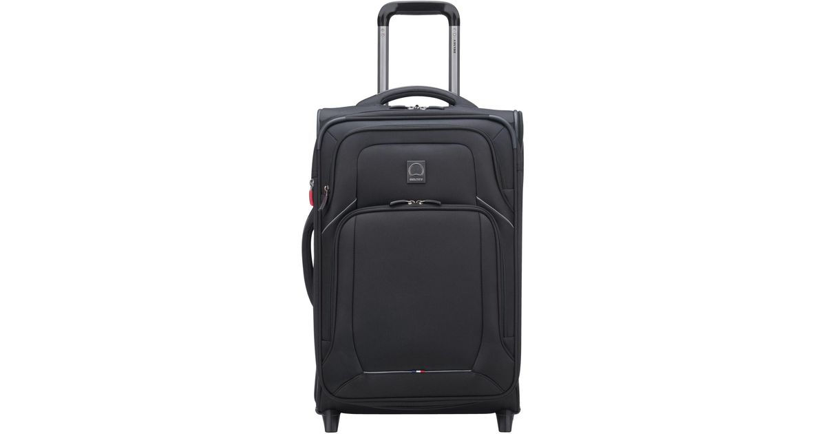 Delsey Optimax Lite 21" Expandable 2wheel Carryon Suitcase in Black