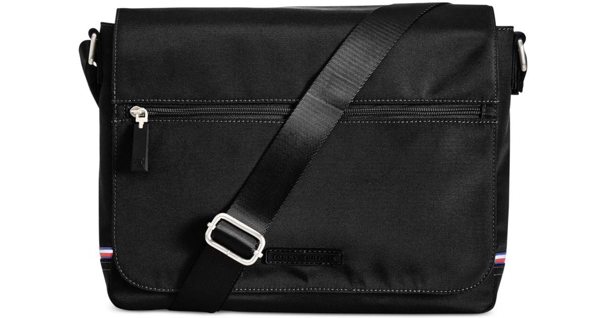 Tommy Hilfiger Synthetic Men's Alexander Flap Messenger Bag in Black for Men  - Lyst