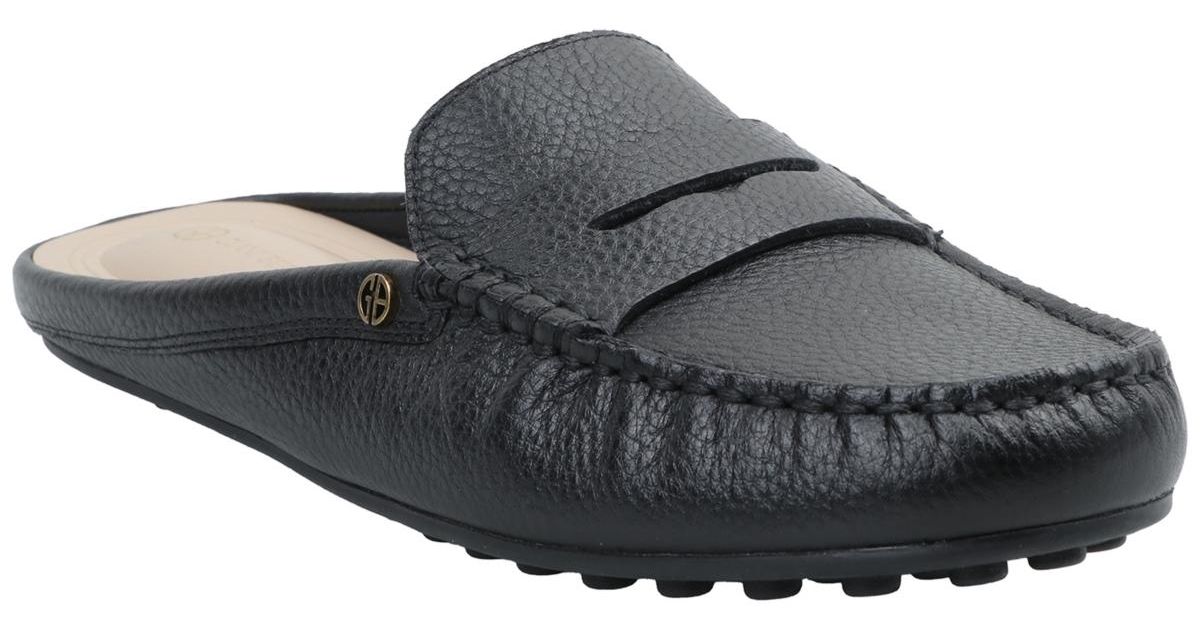 Giani Bernini Aimeey Slip-on Driver Mules in Black | Lyst