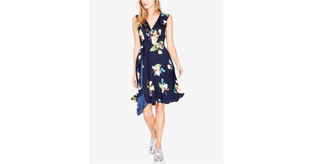 macys navy floral dress