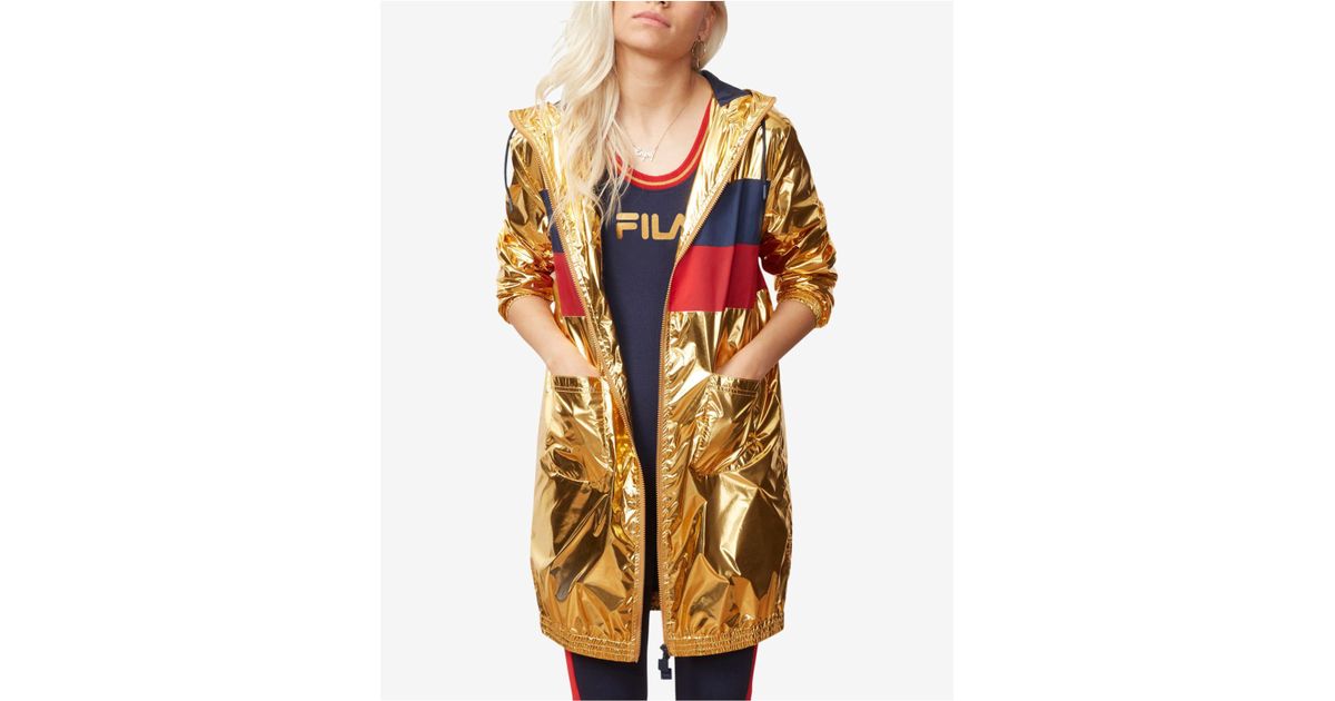 gold fila jacket