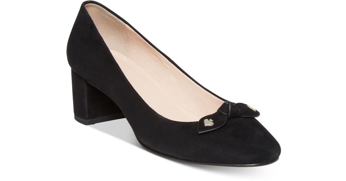 kate spade black pumps