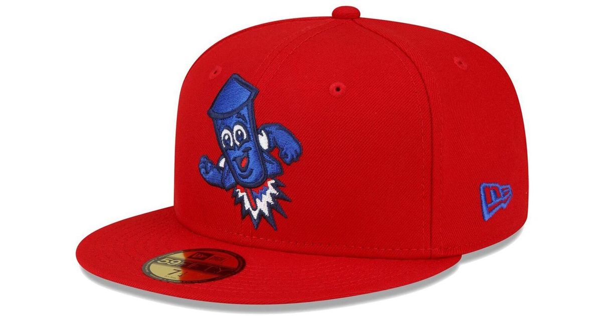 KTZ Red Worcester Red Sox Copa De La Diversion 59fifty Fitted Hat for
